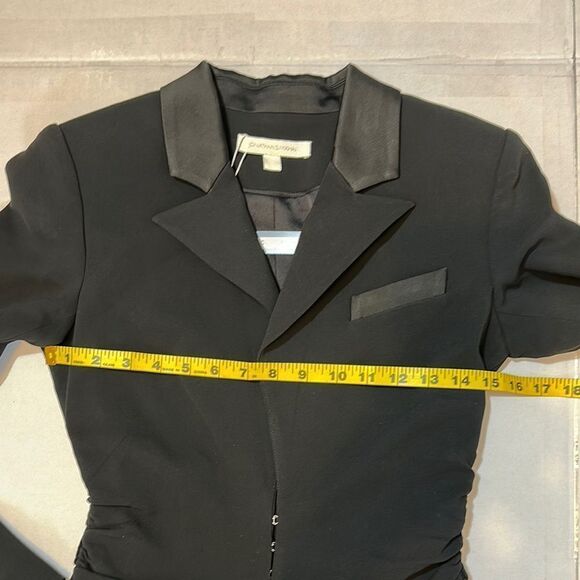 Jonathan Simkhai Black Fitted Blazer with Notched Lapels size 0 - Picture 15 of 17